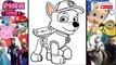 Paw Patrol Chase Coloring Pages and Finger Family Nursery Rhymes for Kids! All Paw Patrol