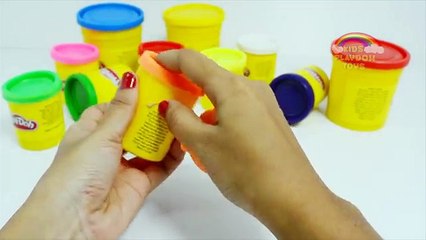 Play Doh SHAPE-A-BRACHIOSAURUS Toy Video | SURPRISE Color Dinosaur Play-Doh Toys for kids