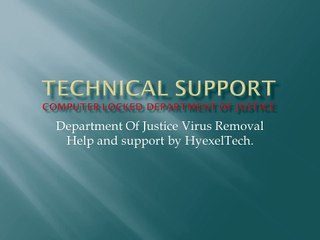 Computer locked department of justice