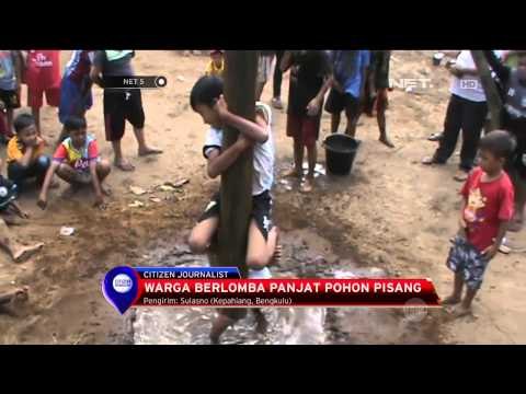 Keseruan Lomba Panjat Pisang Peringati Kemerdekaan di Bengkulu - NET5