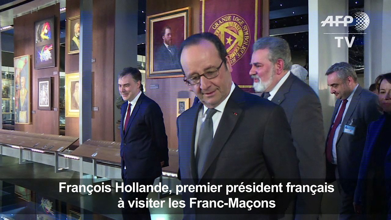 Hollande, premier président français à visiter les Franc-Maçons