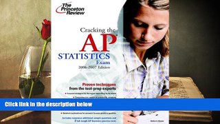 Popular Book  Cracking the AP Statistics Exam, 2006-2007 Edition (College Test Preparation)  For