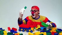 Çocuklar için eğlenceli film - Palyaço Dima - Lego taşları - Kamyon
