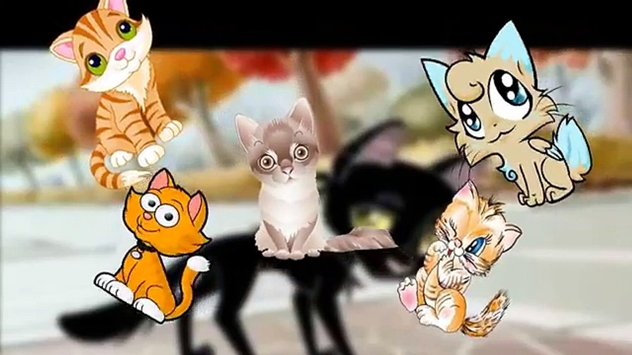 Gato de la Familia Dedo | rima de cuarto de niños Farmees | niños canciones | 3D rimas | canciones para Niños