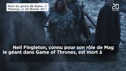 Neil Fingleton, le géant de Game Of Thrones, est mort