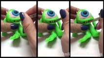Made from Play Doh: Nemo Tazmania Garfield Mike Monsters Baby Hazel with Play Dough