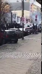 Hertha BSC - Eintracht Frankfurt Schlägerei Hooligans 25.02.2017