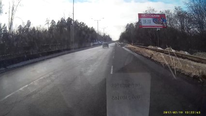 Speeding Car Sends People Flying