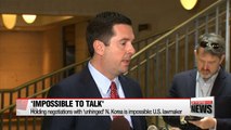Holding negotiations with 'unhinged' N. Korea is impossible: U.S. lawmaker