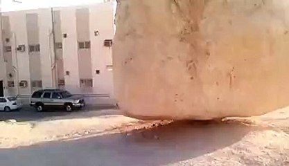 Fake Floating Stone in Saudi Arabia