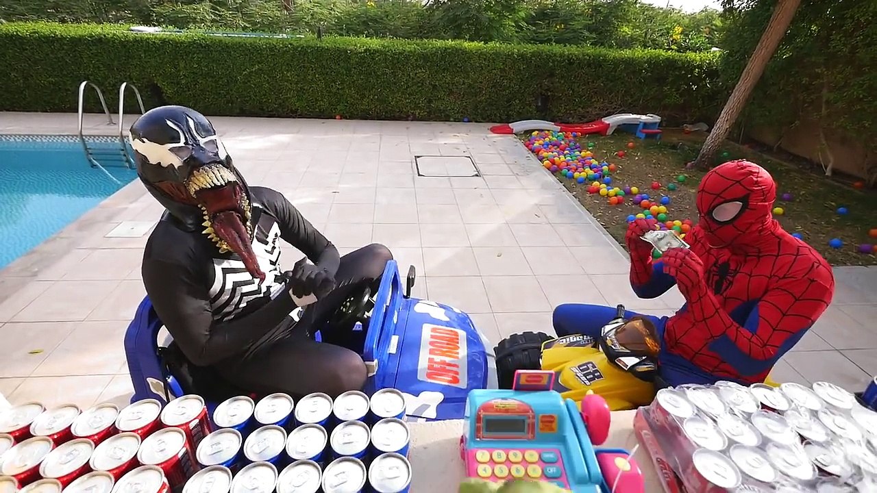 BEST COCA COLA VS PEPSI CHALLENGE! w_ Spiderman Joker & Hulk Toys Kids Children Movies in Real Life-KMjbZGU2AJ4