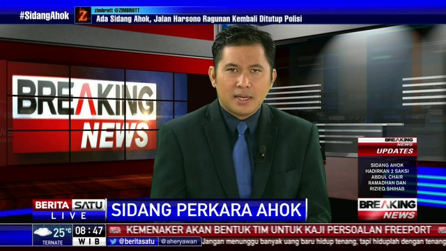 JPU Hadirkan Rizieq Shihab dan Abdul Chair dalam Sidang Ahok