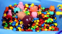 Play Doh Peppa Pig Paw Patrol Surprise Eggs Giant Pool M&Ms Chocolate Egg Toys Play Dough