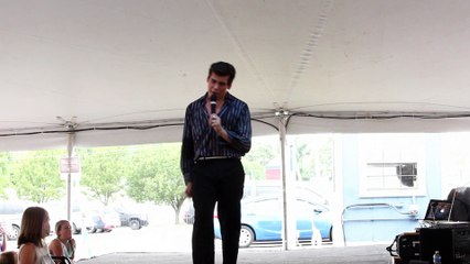 Taylor Rodriguez sings 'Johnny B Goode' Elvis Week 2016