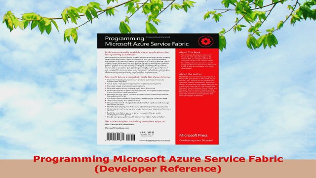 READ ONLINE Programming Microsoft Azure Service Fabric Developer Reference