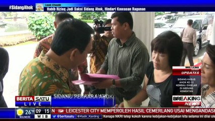 Ahok Temui Warga Sebelum Menjalani Sidang ke-12