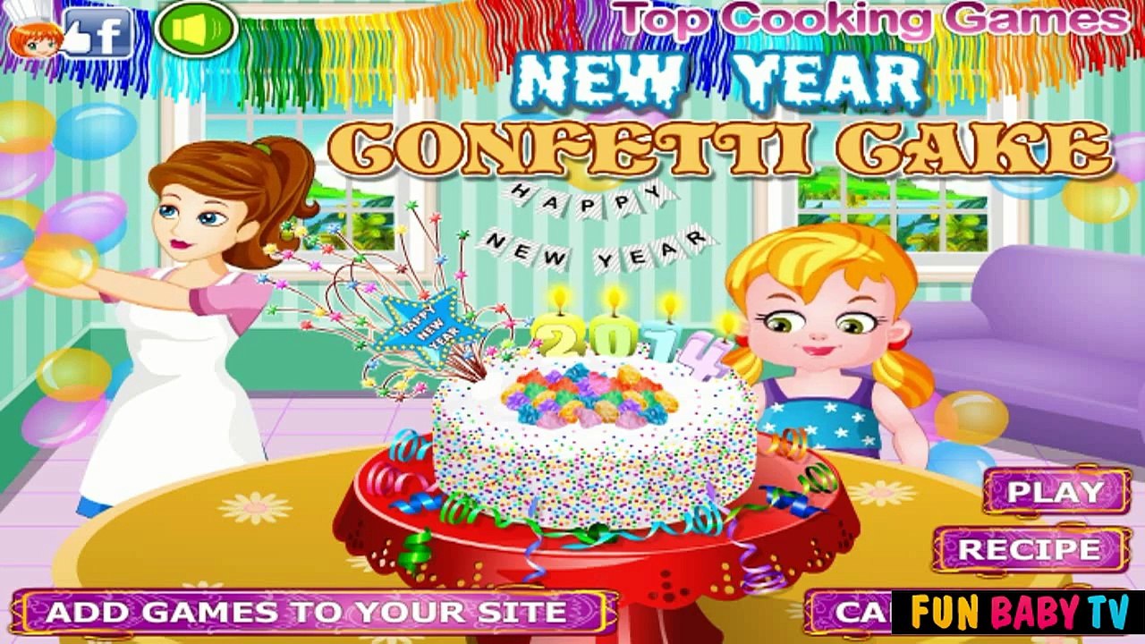 New Year Confetti Cake with Mum - Kids Game Movie