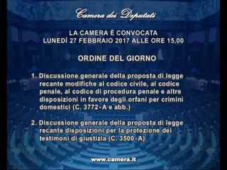 Roma - Camera - 17^ Legislatura - 749^ seduta (27..02.17)