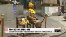 Comfort woman statue in Seoul on track to become public sculpture