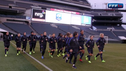 She Believes Cup : premier entraînement des Bleues à Philadelphie