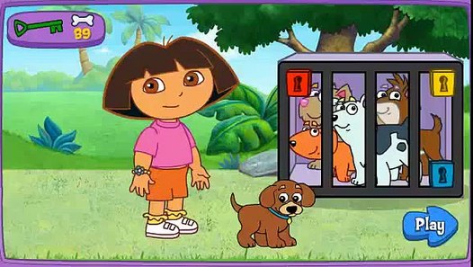 dora la exploradora a encontrar los cachorros Bebé y Niña ...