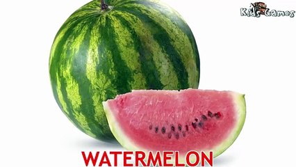 Kids Learning Fruits and Vegetables names for Kids - English