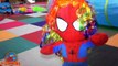 Spiderbaby Gets Rainbow Hair Eats Nerds Candy - Spiderman & Spidergirl Baby - Superhero in