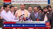 Rana Sanaullah and Ameer Muqam briefing media - 92NewsHDPlus