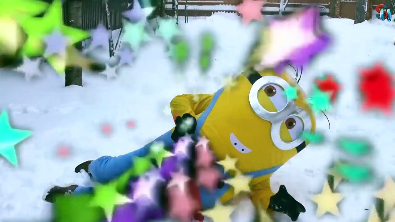 Frozen Elsa happy birthday Spidey vs Joker w/ Spiderman Joker Baby Minion Superhero Fun!