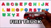 Learning English Letters for kids with Emergency vehicles Fire Truck of tomica トミカ