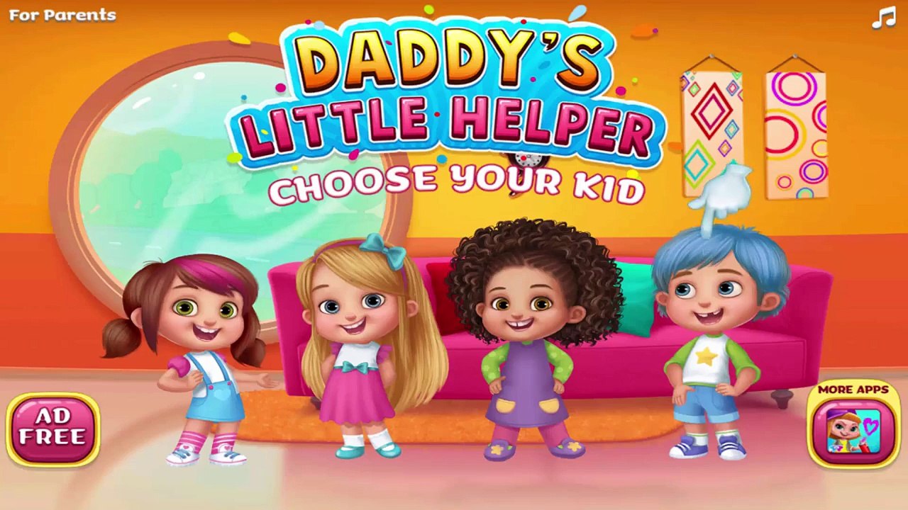 Daddys Little Helper - Lets Help Daddy Clean Up & Learn | Fun & Educational Kids Games
