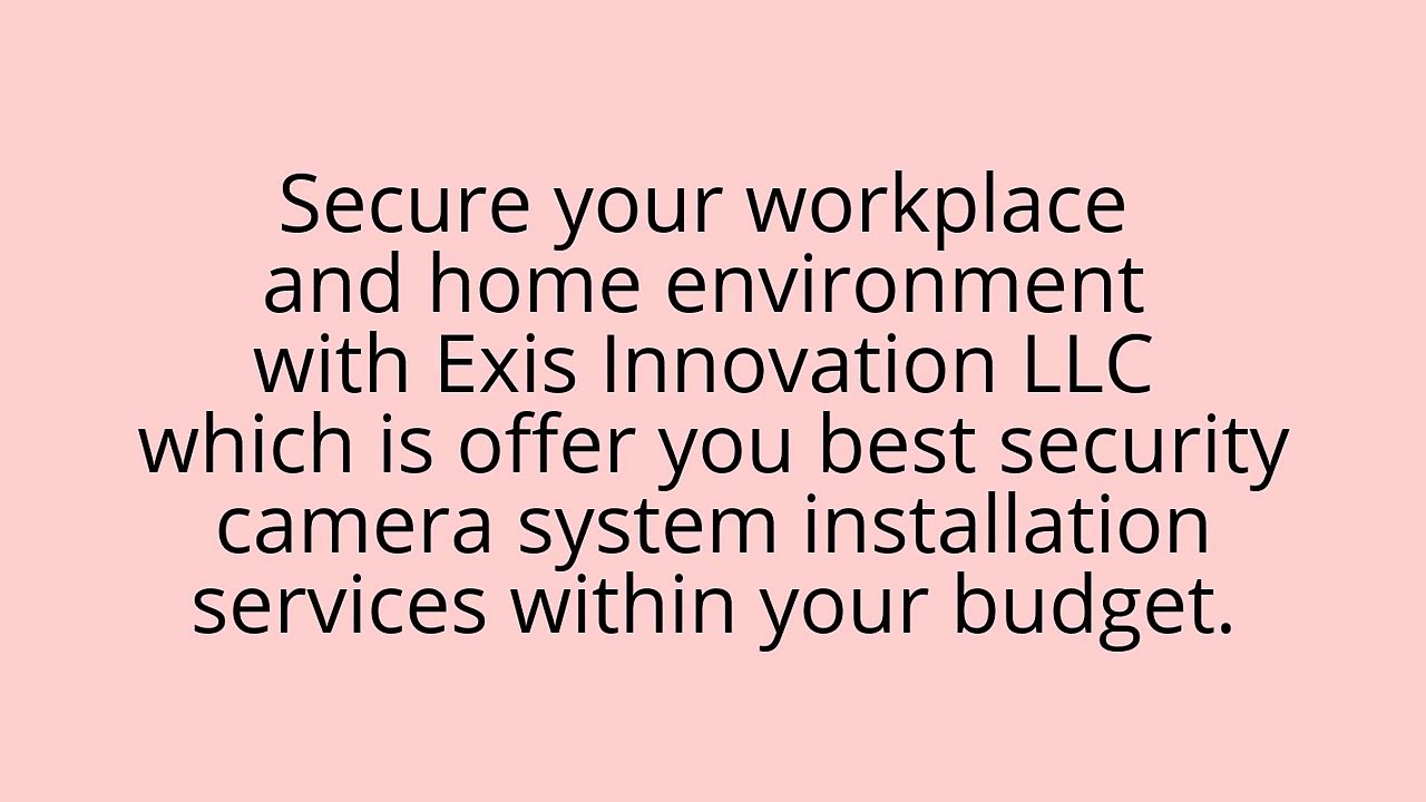 Home Security Cameras Installation Washington Dc