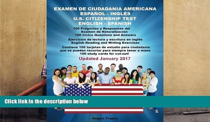 PDF [DOWNLOAD] Examen de Ciudadania Americana Espanol y Ingles: U.S. Citizenship Test English and