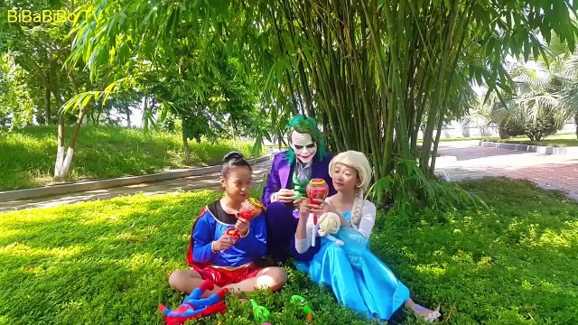 #Паук мага против Джокера шалость замороженными #Эльза Анна Iroman Халк Капитан Америка супер удовольствие