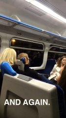 Des étudiants bourrés foutent la merde dans le train à Londres