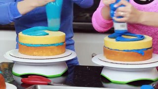 HOW TO MAKE A FROZEN PRINCESS CAKE - NERDY NUMMIES(360p)