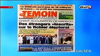 Revue de presse Walftv du 28 février 2017