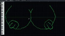 What dose a pair of tits sound like midi drawing