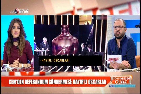 Cem'den referandum göndermesi: Hayır'lı Oscarlar