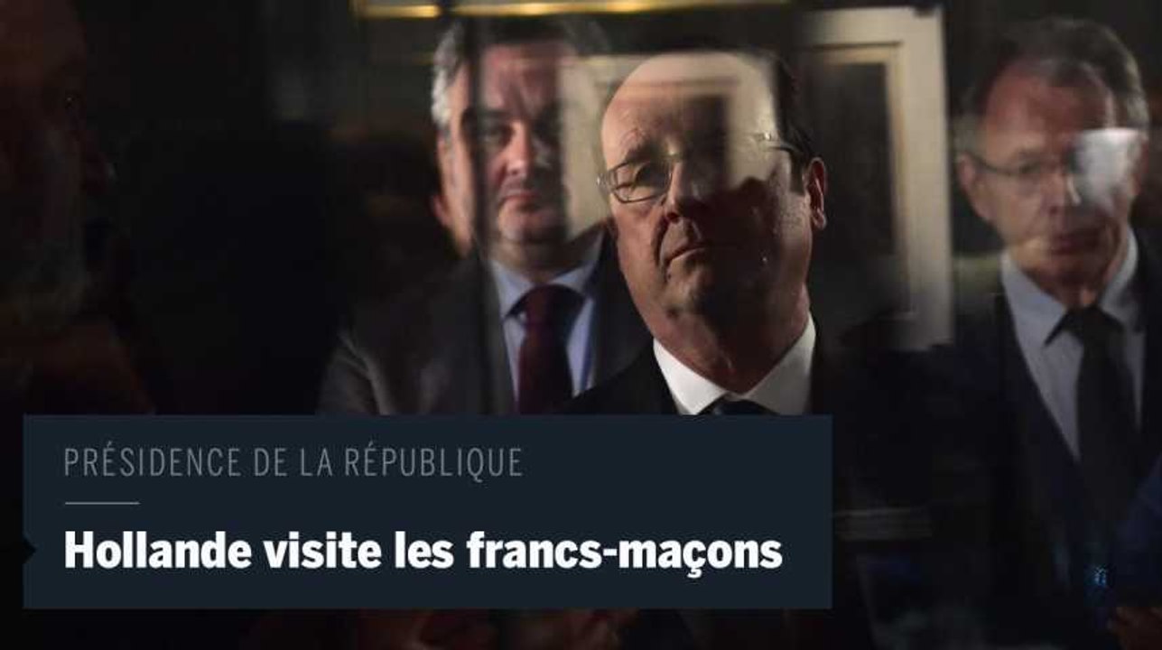 François Hollande, premier président à visiter les francs-maçons