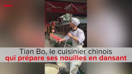 Tian Bo, ce cuisinier chinois qui prépare ses nouilles en dansant