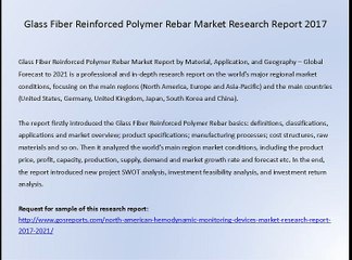 Glass Fiber Reinforced Polymer Rebar Market Research Report 2017