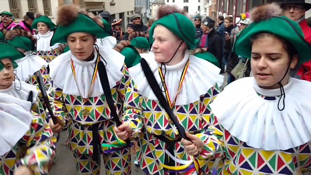 Les Arlequins Carnaval De Binche 2017