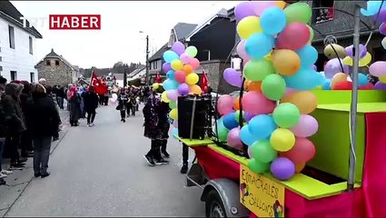Belçika'nın "Türk köyü"nde karnaval coşkusu