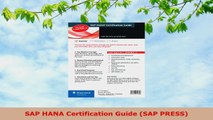 READ ONLINE  SAP HANA Certification Guide SAP PRESS