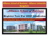 Admissions open for MBA 2017 Program in Alliance University