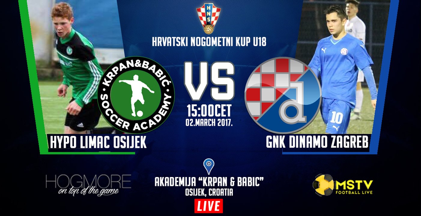 NK HYPO LIMAC vs. GNK DINAMO ZAGREB | Croatian football cup U18 1/8finals