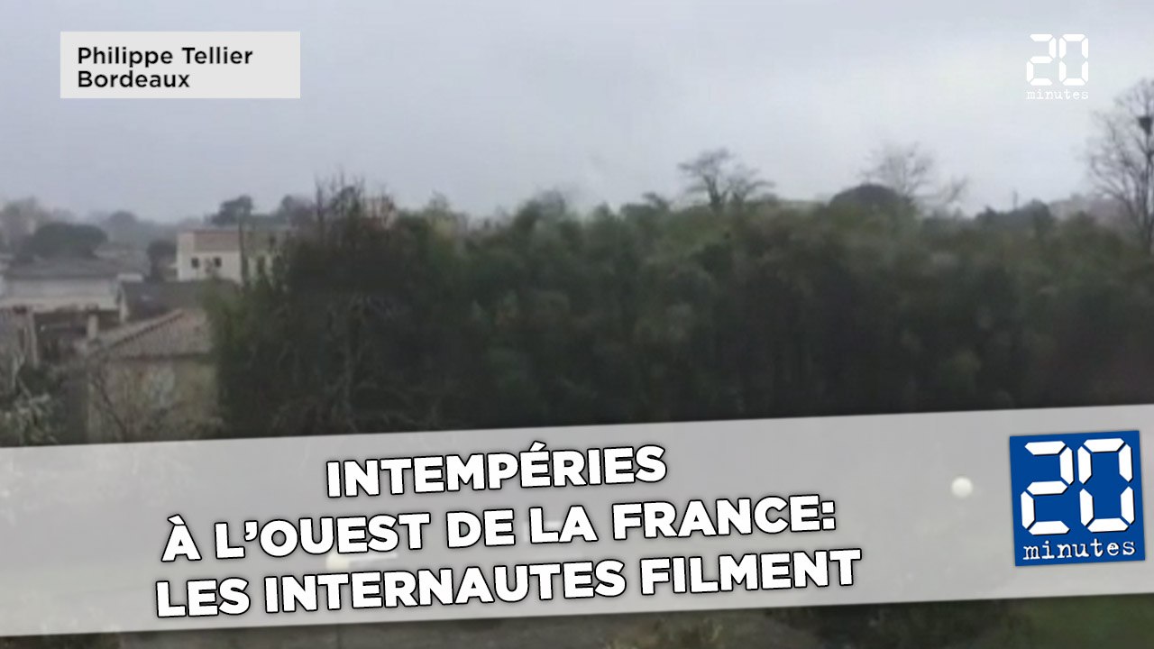 Intempéries à l'ouest de la France: Les internautes filment