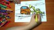 Cars New Coloring Pages for Kids Colors Coloring colored markers felt pens pencils