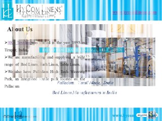 Bed Linen Manufacturers in India